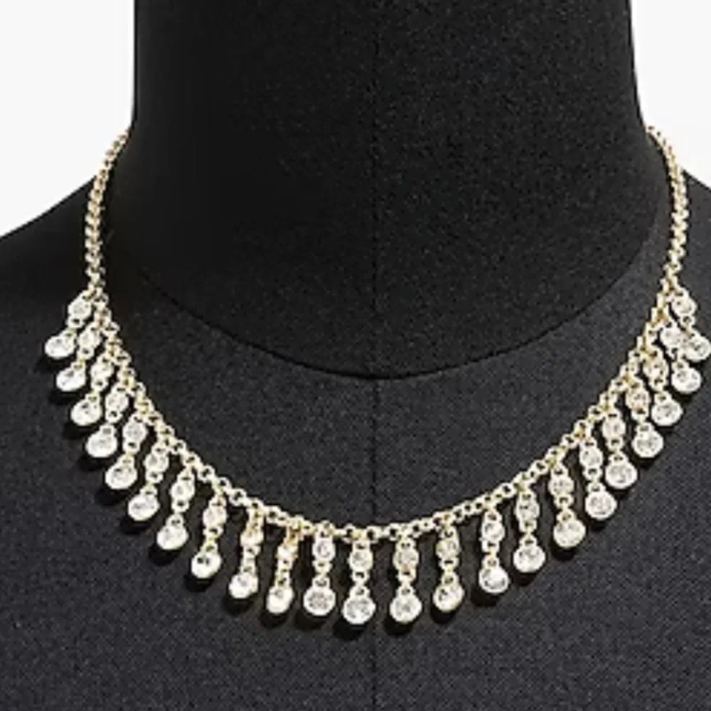 J. Crew Factory Crystal Statement Necklace NWT